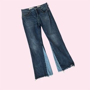 Anthropologie Pilcro Two-Toned Jeans, Blue, Size 27